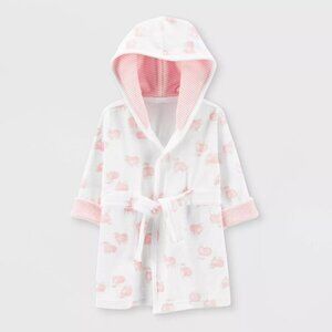 Carters Just One You Baby Girls Sheep Bath Robe Pink New 0-9m